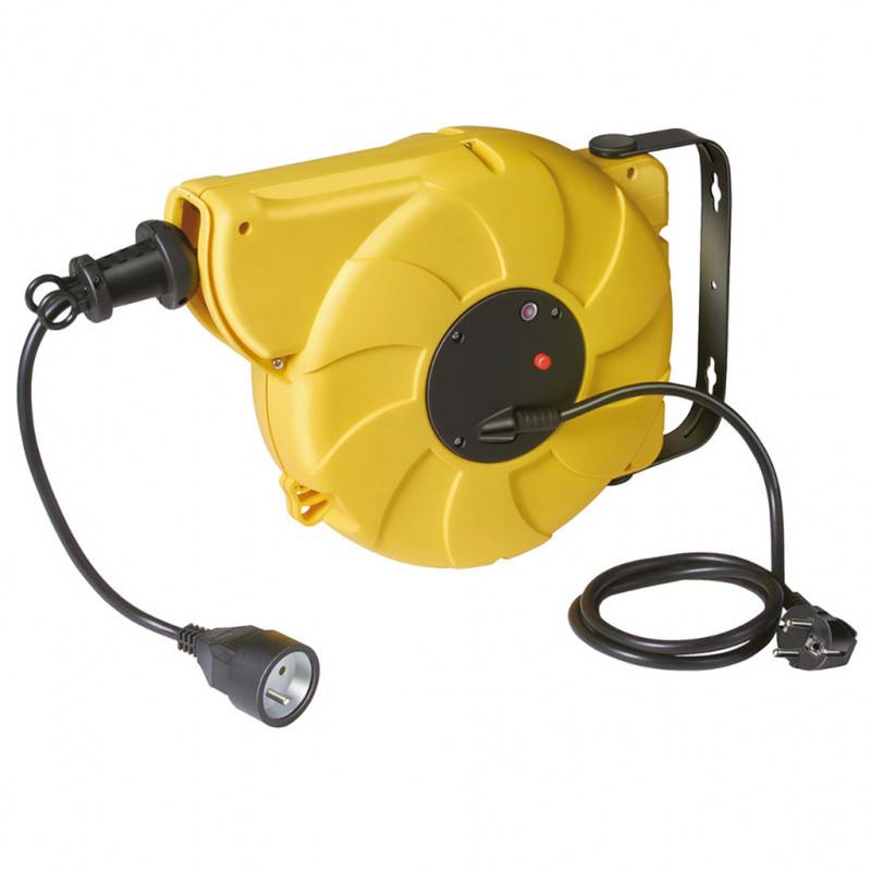Enrouleur automatique 10m H05VV-F 3G1,5 mural pivotant BRENNENSTUHL