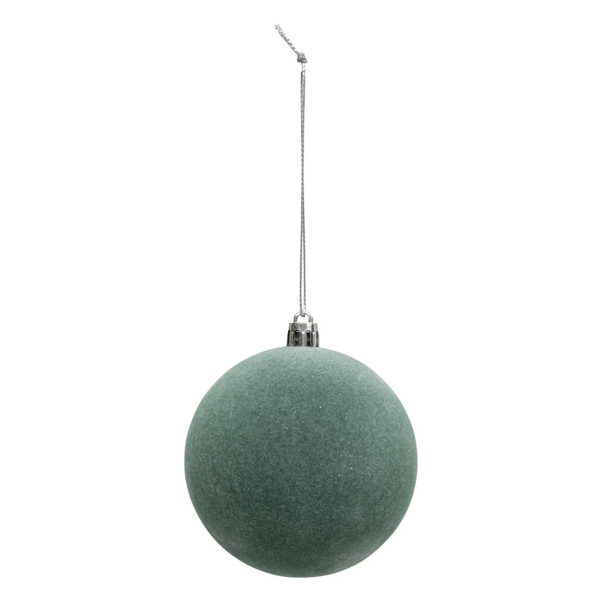Fééric Lights & Christmas - Boule de Noël pailletté vert x9 80mm - Atmosphera Créateur d'intérieur - Image 7
