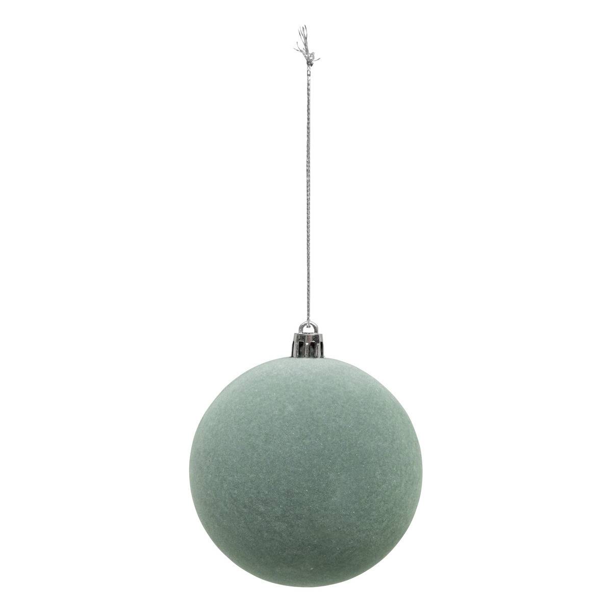 Fééric Lights & Christmas - Boule de Noël pailletté vert x9 80mm - Atmosphera Créateur d'intérieur - Image 10