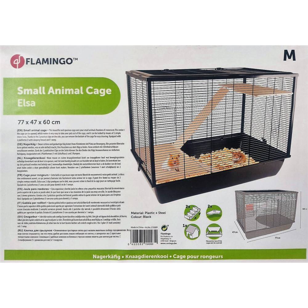 Cage Elsa M 77 x 47 x 60 cm pour rongeur - Image 2
