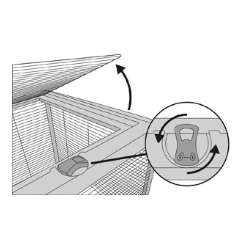 Cage Elsa M 77 x 47 x 60 cm pour rongeur - Image 4