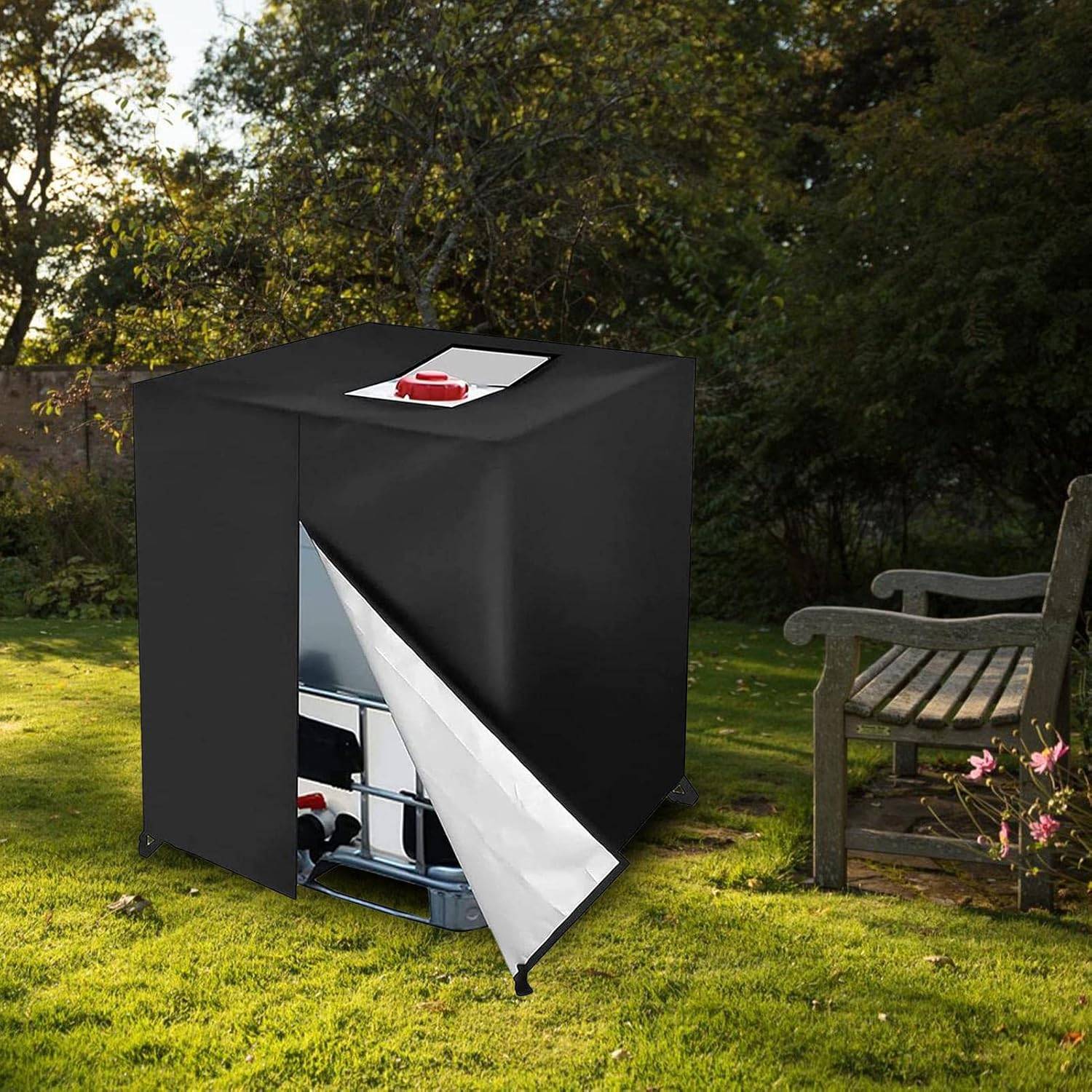 IntiMeg - Housse de protection pour réservoir IBC 1000 L, réservoir d'eau, housse de protection pour réservoir IBC étanche 210D, 120 x 100 x 116 cm IntiMeg - Image 4