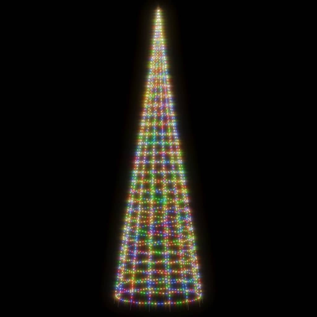 Sapin De Noël - Arbre de Noël lumineux sur mât de drapeau 3000LED coloré 800 cm - Image 3