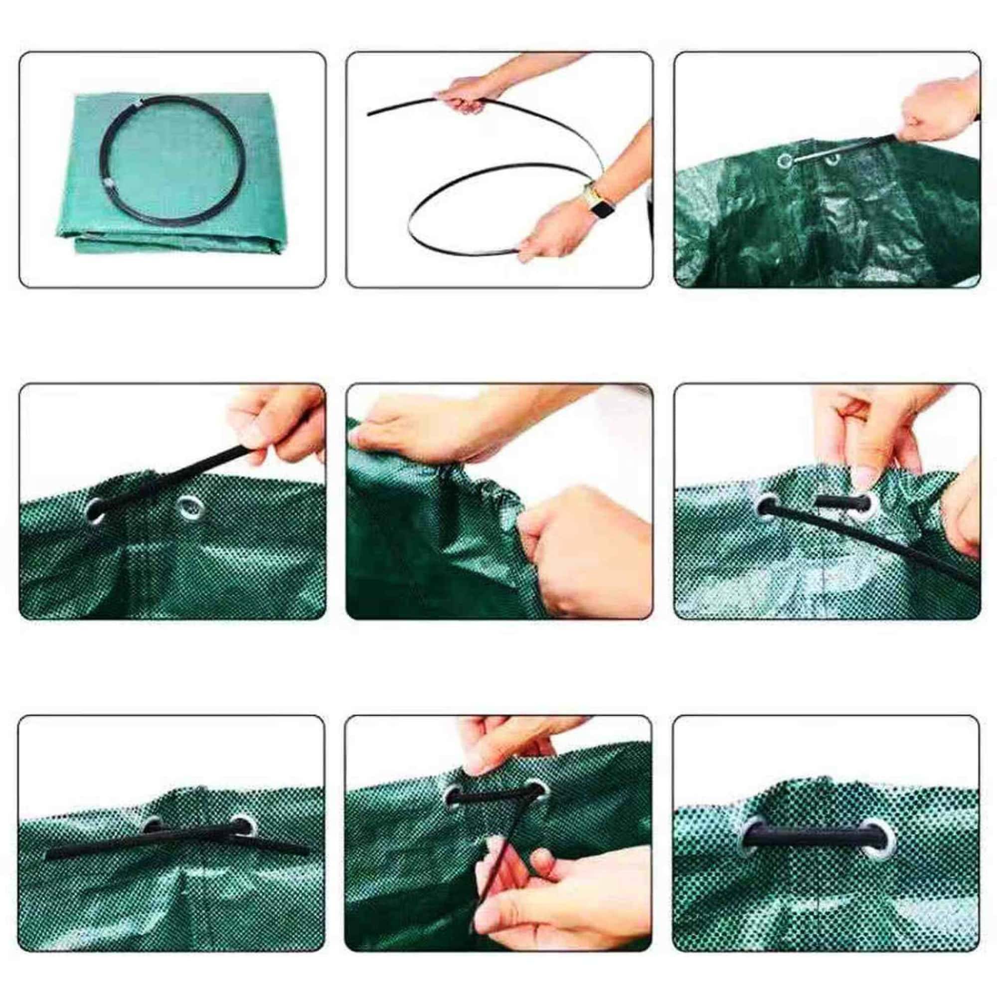 DtopbuyAge - Sac Jardin 300L Poubelle Extérieure Résistante PP avec Poignées Renforcées pour Déchets Verts et Branches DtopbuyAge - Image 5
