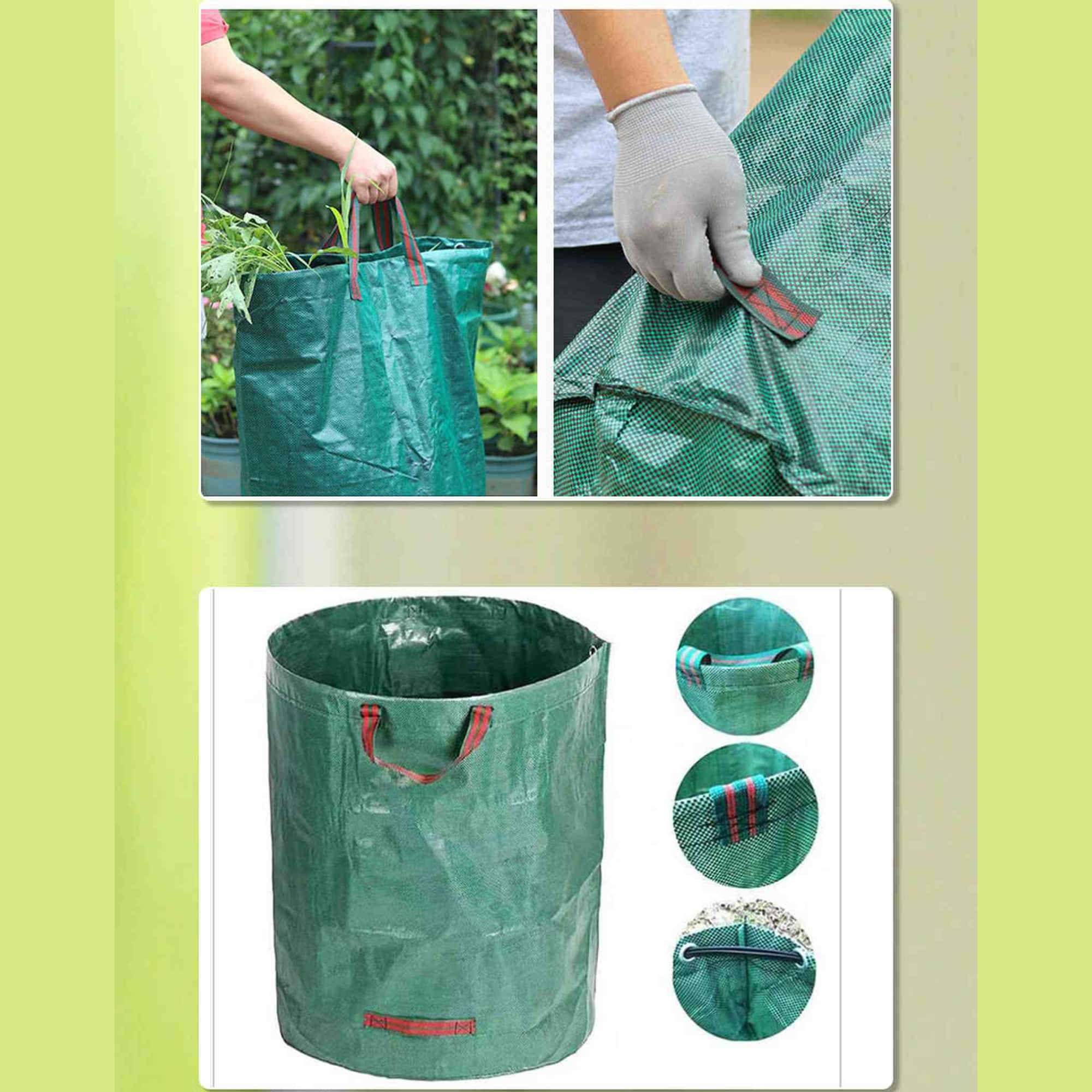 DtopbuyAge - Sac Jardin 300L Poubelle Extérieure Résistante PP avec Poignées Renforcées pour Déchets Verts et Branches DtopbuyAge - Image 4