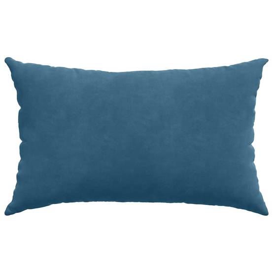 Lot de 2 Coussins Décoratifs Velours Côtelé Déhoussable pour Canapé Salon Bleu 50x30 cm – ComfortXL Outdoor Living - Image 6