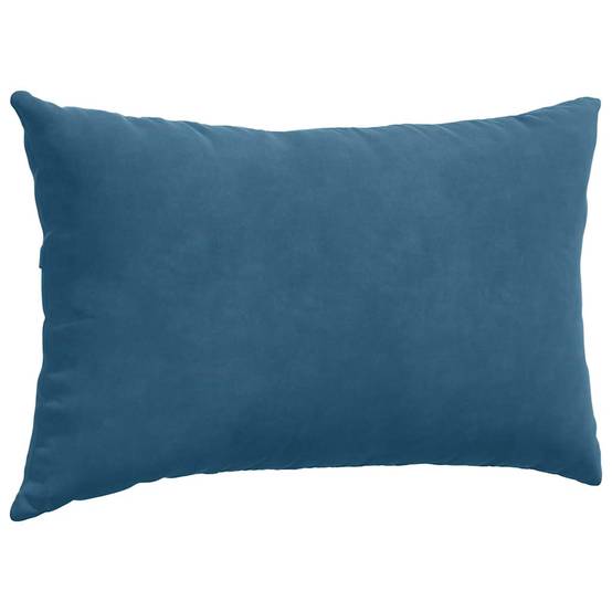 Lot de 2 Coussins Décoratifs Velours Côtelé Déhoussable pour Canapé Salon Bleu 50x30 cm – ComfortXL Outdoor Living - Image 5