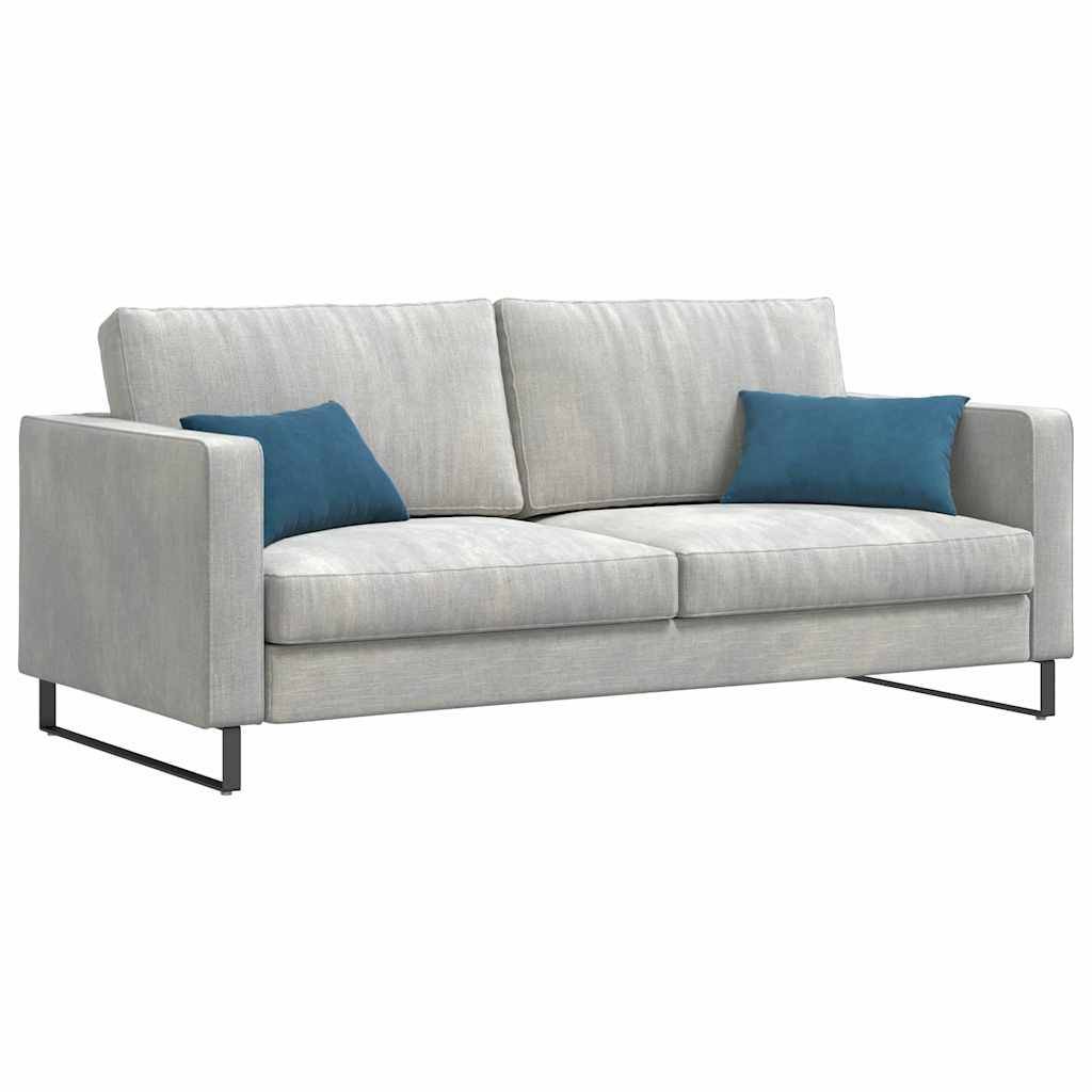 Lot de 2 Coussins Décoratifs Velours Côtelé Déhoussable pour Canapé Salon Bleu 50x30 cm – ComfortXL Outdoor Living - Image 3