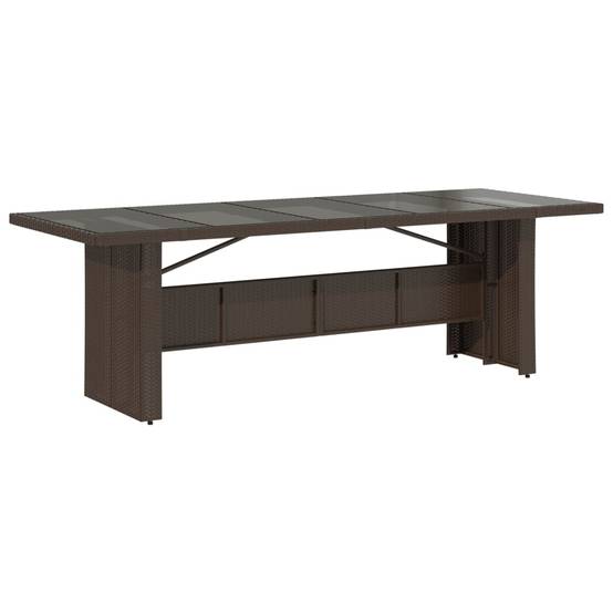 ComfortXL - Table et 10 fauteuils de jardin résine tressée relax avec repose-pieds Marron – ComfortXL Outdoor Living - Image 4