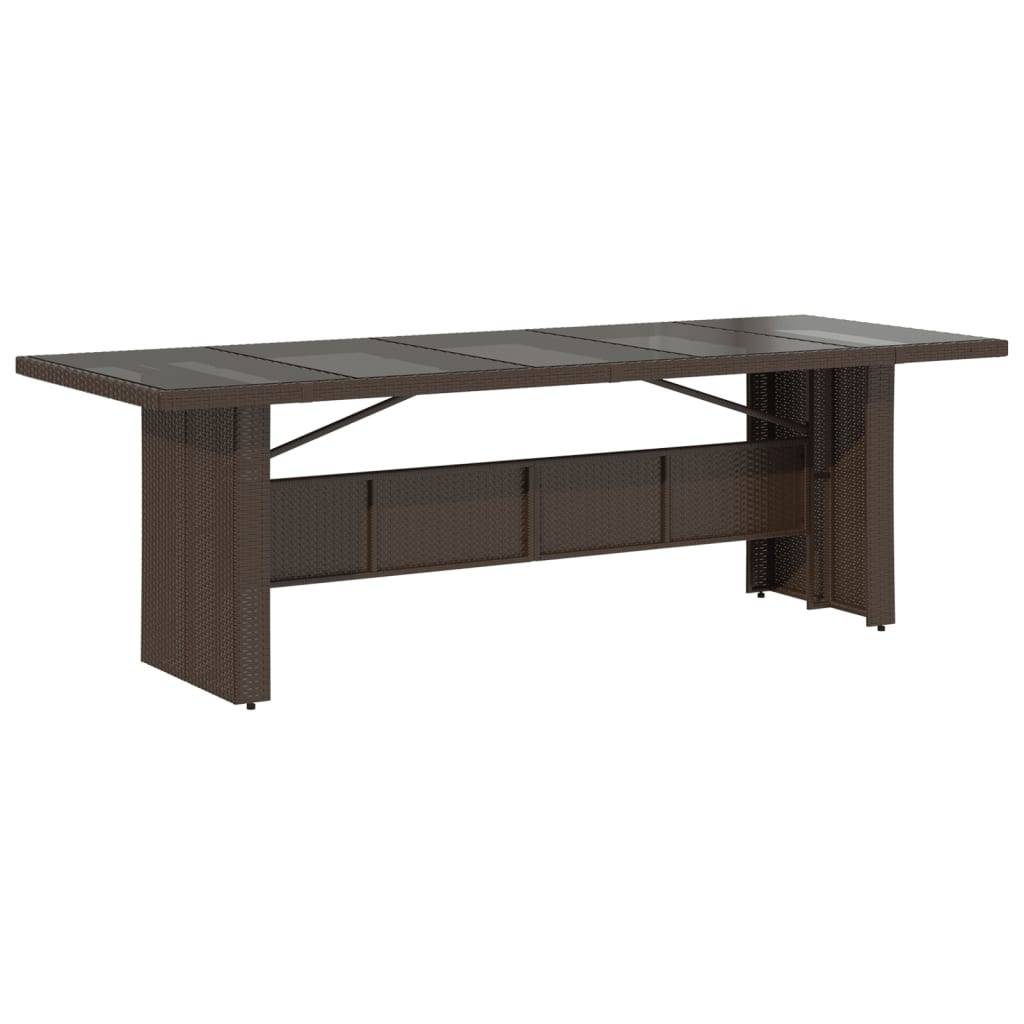 ComfortXL - Table et 10 fauteuils de jardin résine tressée relax avec repose-pieds Marron – ComfortXL Outdoor Living - Image 4