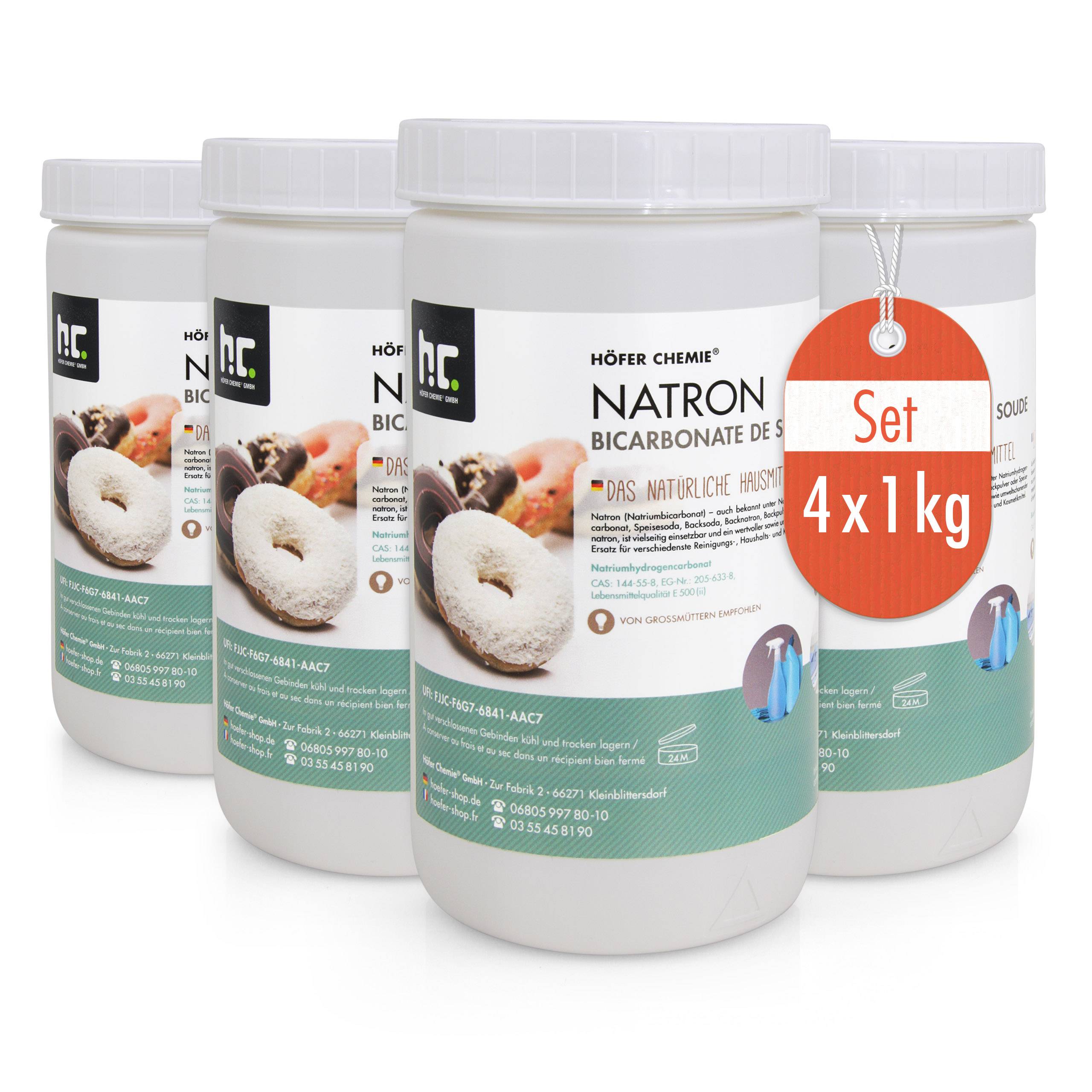 1kg de Bicarbonate de soude x 4 - Image 1