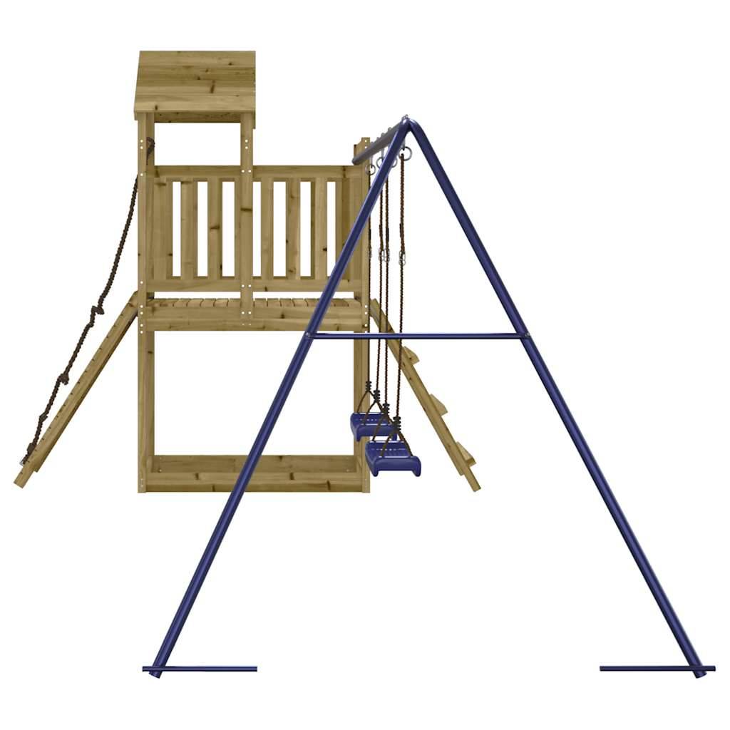 Aire de jeux d'extérieur - Jeu Plein air enfant bois de pin imprégné-JU1477 - Image 6