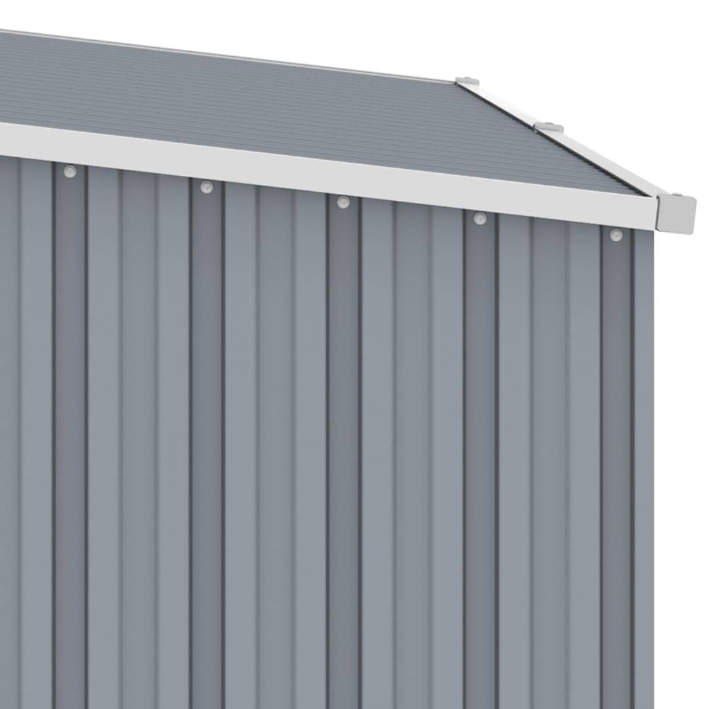 Abri à bois 2.4m² - Abri de jardin Gris 245x98x159 cm Acier galvanisé MAISON CHIC - Image 6