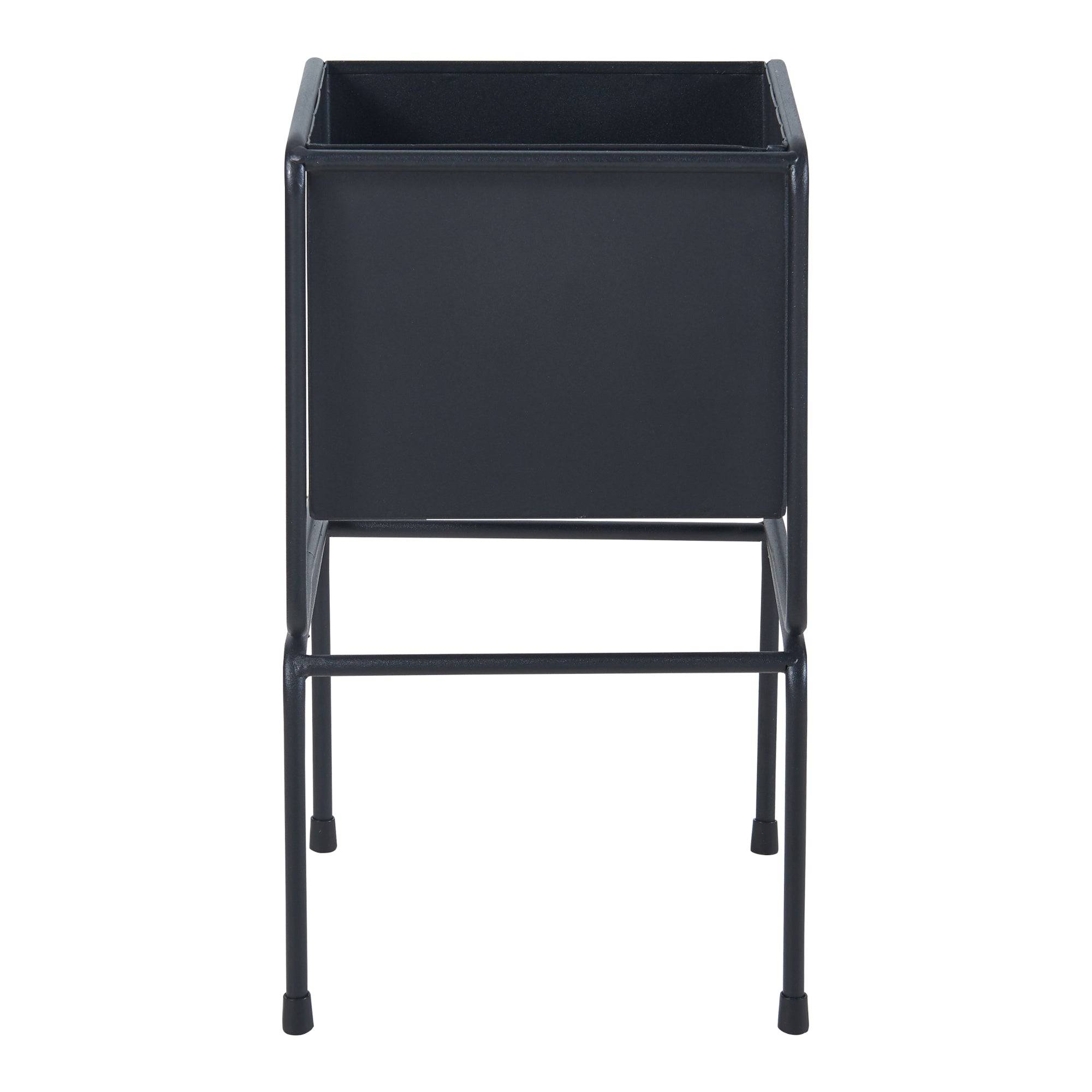 Support pour plantes métal 36 x 20 x 20 cm noir - Image 4