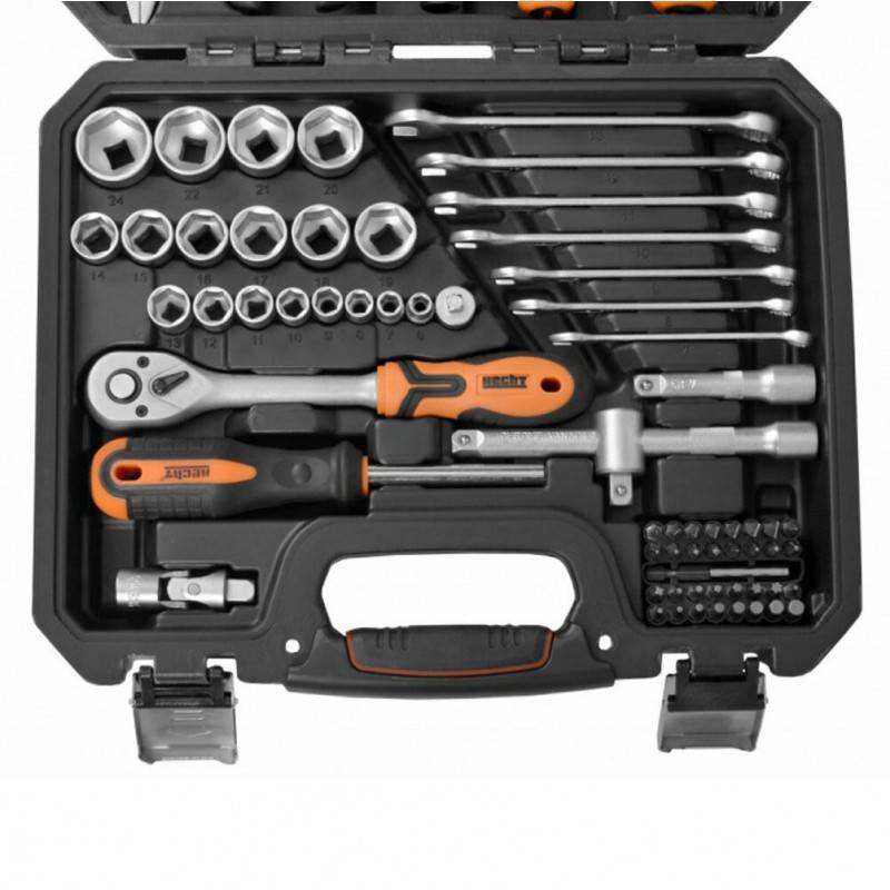 Hecht 2076 Coffret douille mallette et boîte à outils complète 76 pièces - Image 3