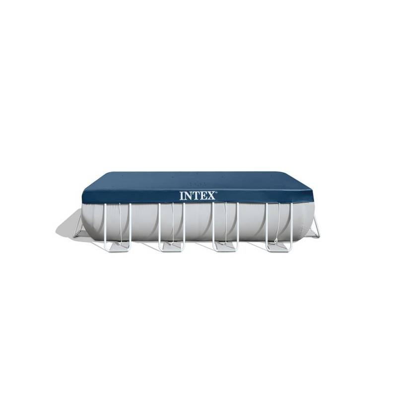 Bache 4x2m pour piscine tubulaire rectangulaire Intex - Image 4