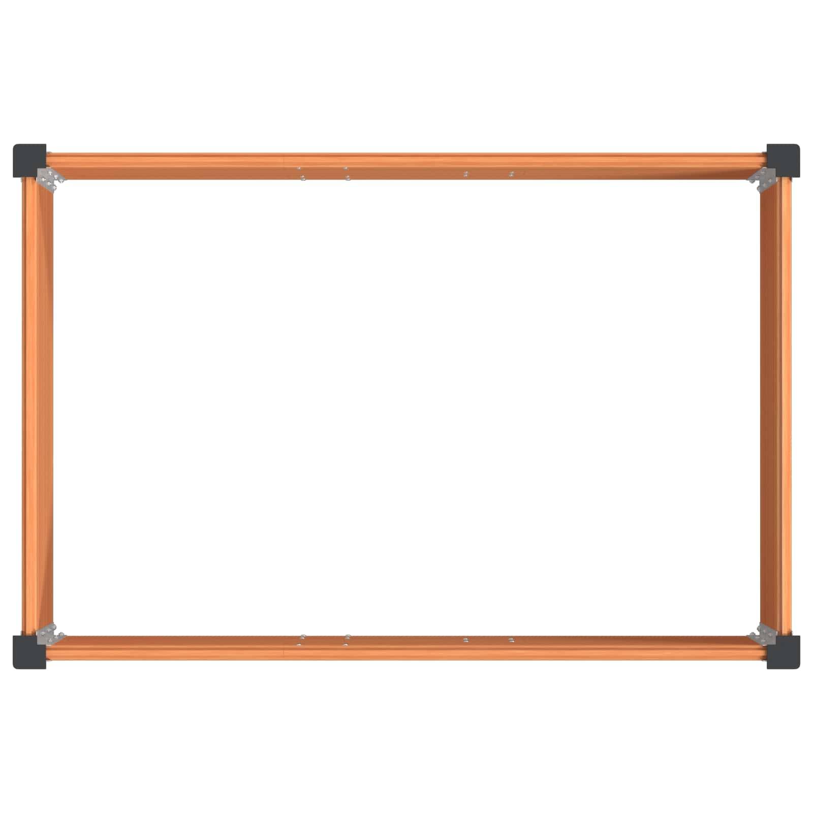 ComfortXL - Petite jardinière surélevée WPC aluminium culture balcon potager 50cm marron - ComfortXL Outdoor Living - Image 5