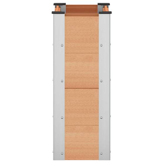 ComfortXL - Petite jardinière surélevée WPC aluminium culture balcon potager 50cm marron - ComfortXL Outdoor Living - Image 4