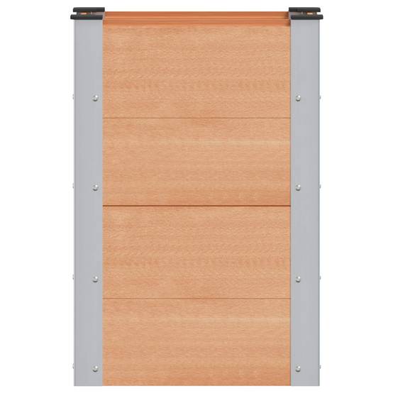 ComfortXL - Petite jardinière surélevée WPC aluminium culture balcon potager 50cm marron - ComfortXL Outdoor Living - Image 3
