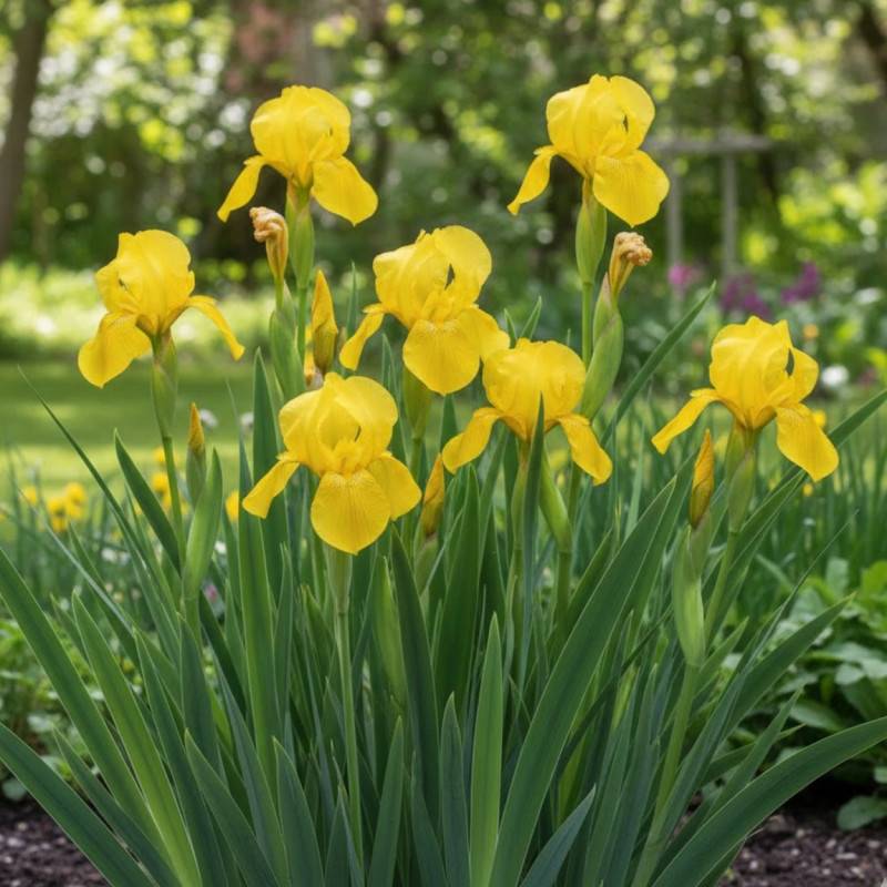 Iris des marais à fleurs Jaune/ - feuillage Caduc - Godet - 5/20 cm