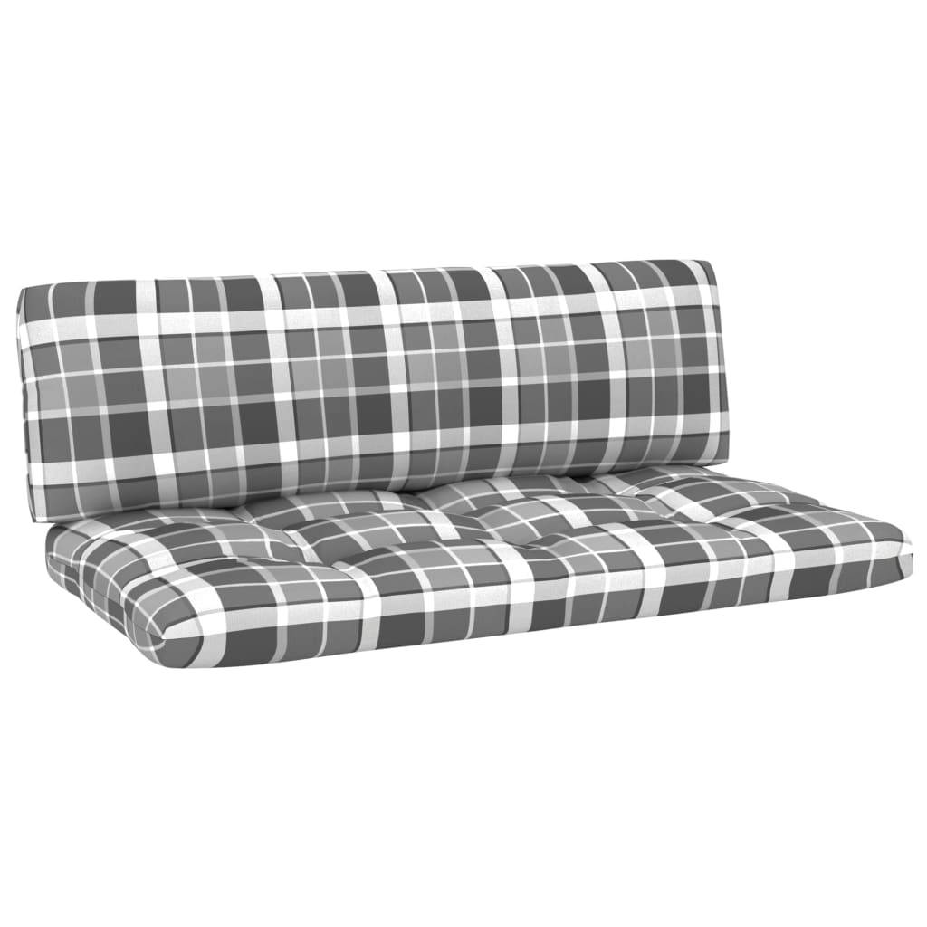 Helloshop26 - Salon de jardin meuble d'extérieur ensemble de mobilier palette 6 pièces avec coussins bois de pin imprégné - Image 6