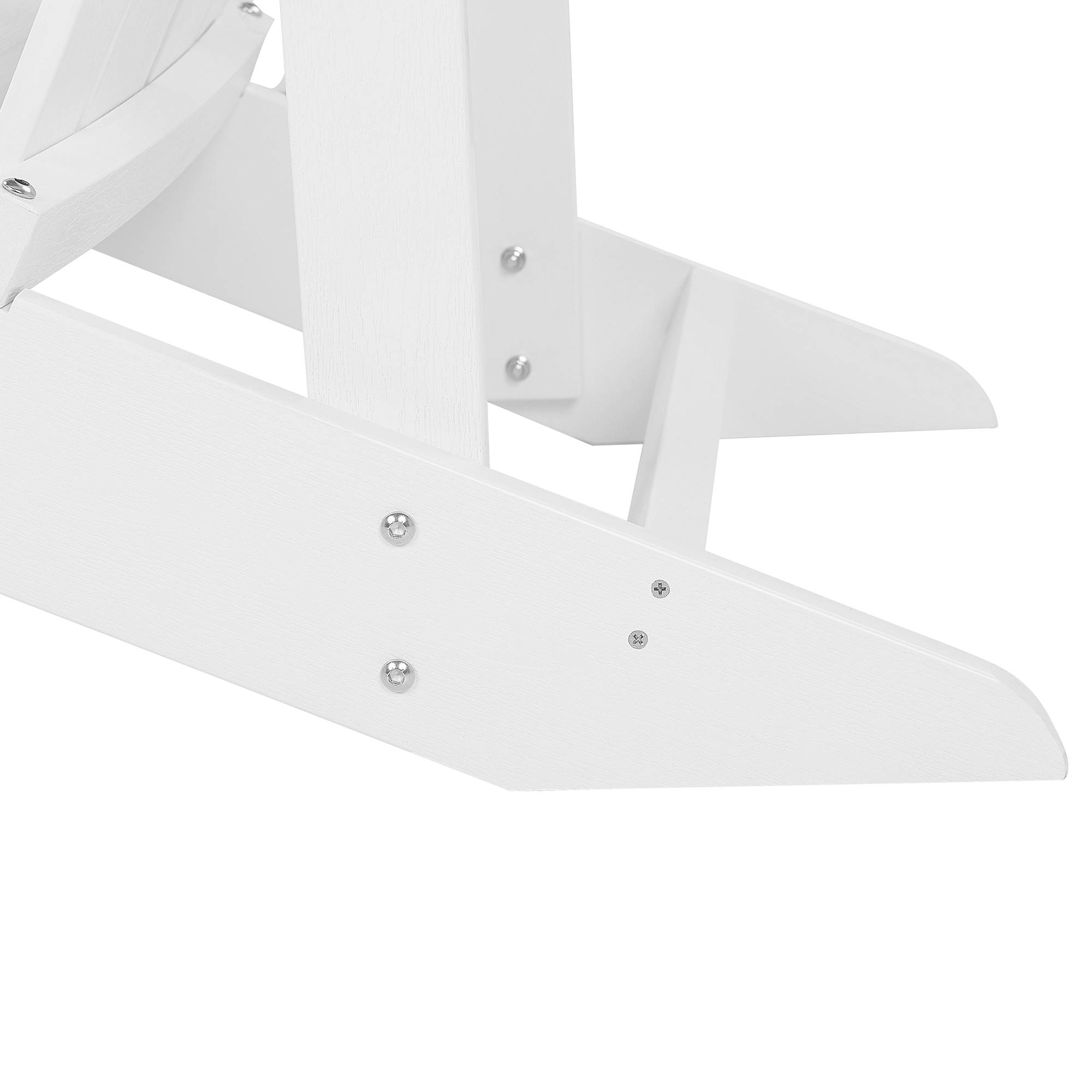 Beliani - Chaise de jardin Bois synthétique Blanc ADIRONDACK - Beliani - Image 9