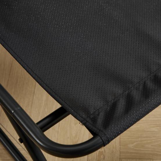 Fauteuil de terrasse inclinable avec ottoman cadre noir coussin gris confortable avec repose-pieds pour intérieur et extérieur - Image 6