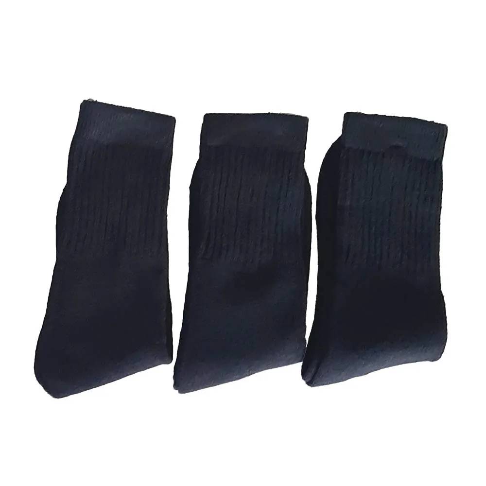 3 paires chaussettes mi hautes noires 39/42 et 43/46 - Image 3