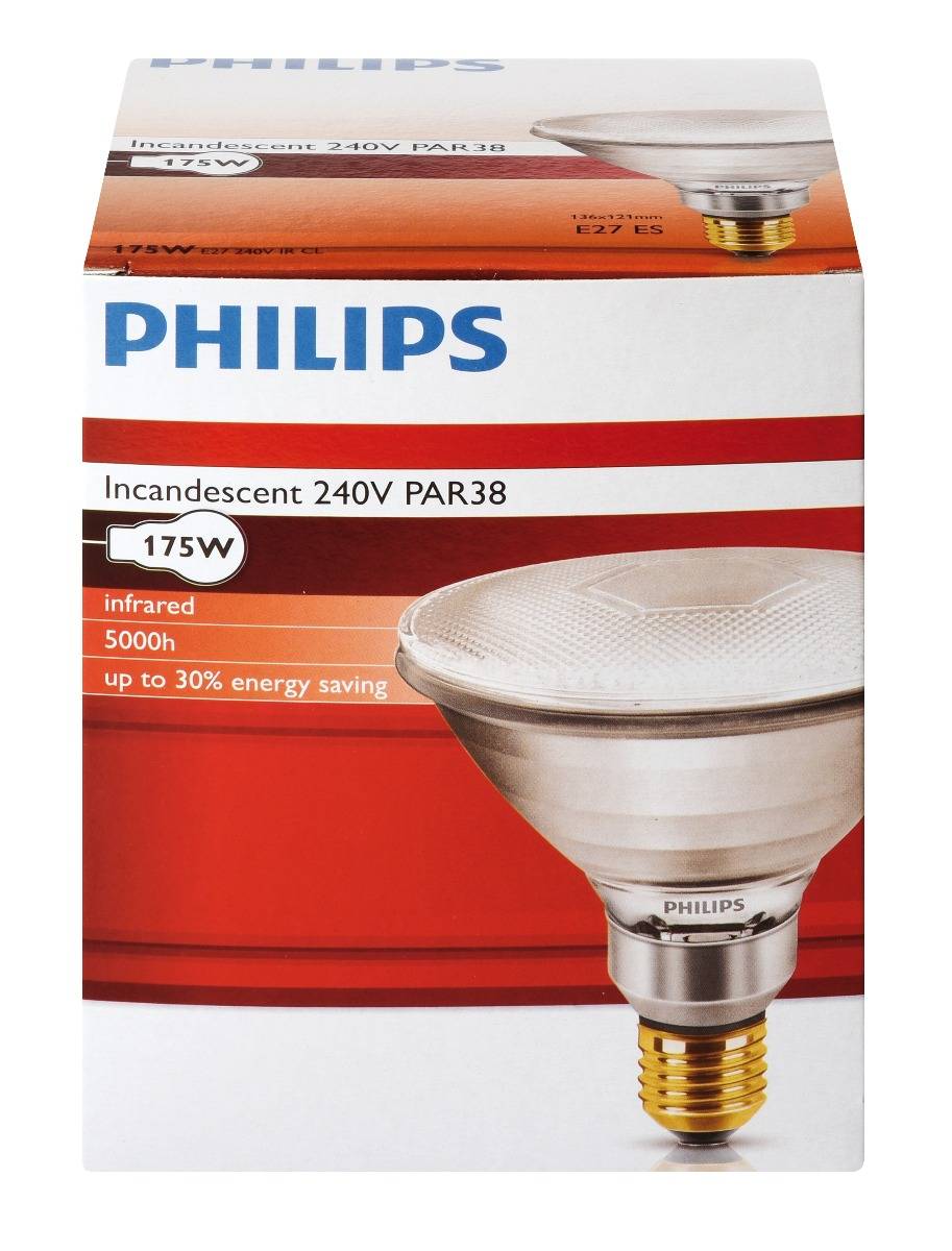Ampoule PHILIPS IR/PAR blanche 175W - Image 3