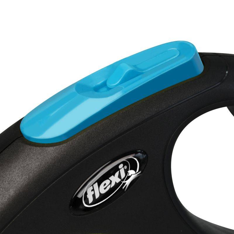Flexi - Laisse New Neon S Tape 5 m black/ neon blue CL11T5-251-S-NEOBL Flexi - Image 3