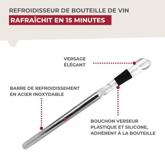 Rafraîchisseur de bouteille de vin Fackelmann Bar Concept - Image 4