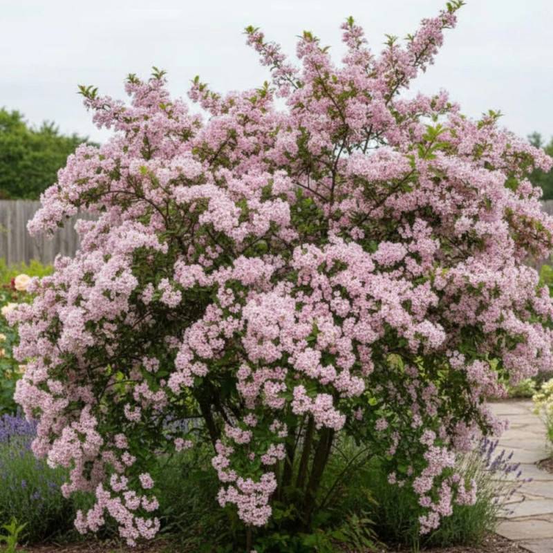 Buisson de beauté Pink Cloud, Kolkwitzia à fleurs Rose/ - feuillage Caduc - Pot de 4L - 40/60 cm - Image 2