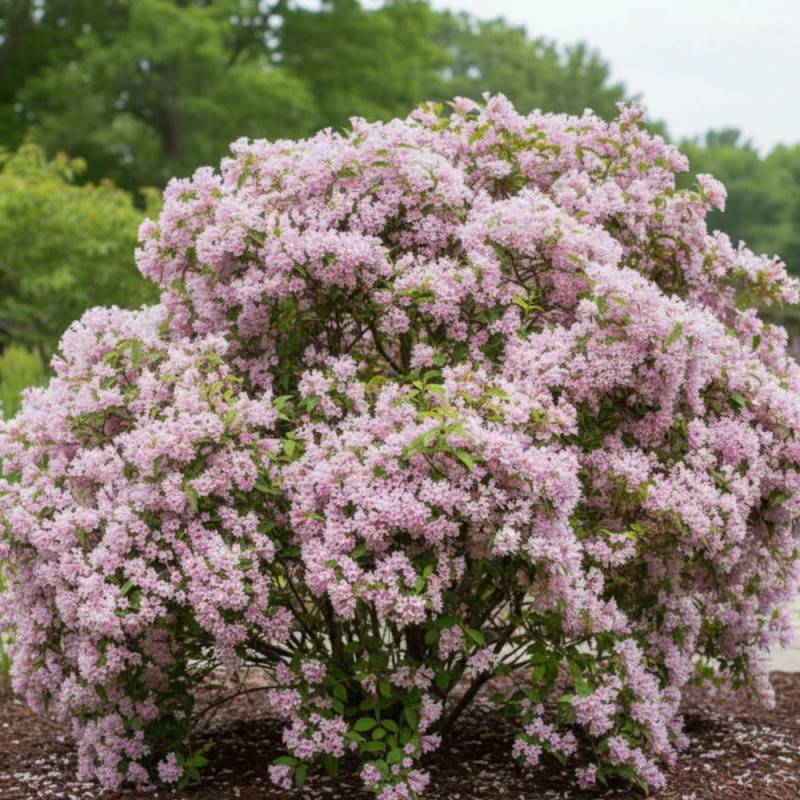 Buisson de beauté Pink Cloud, Kolkwitzia à fleurs Rose/ - feuillage Caduc - Pot de 4L - 40/60 cm - Image 3