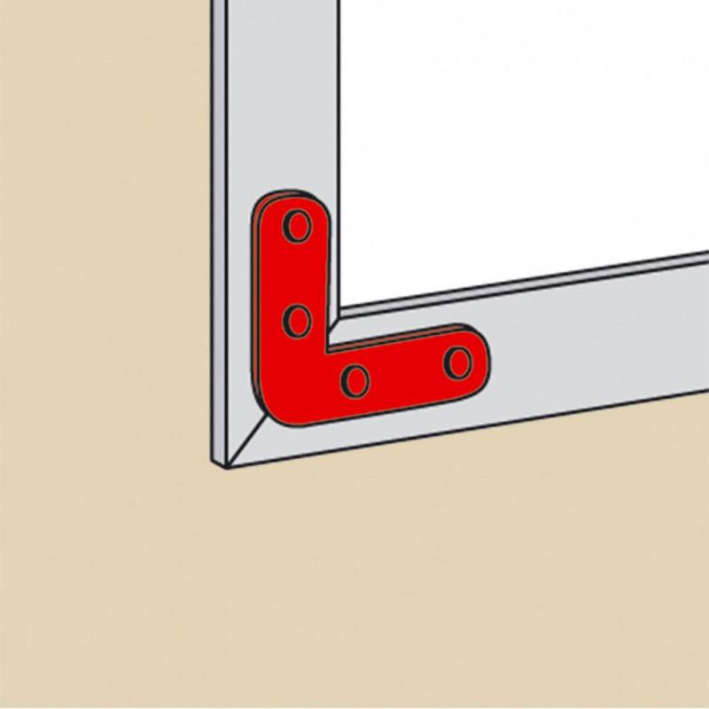 Afbat - Équerre de châssis zingué blanc AFBAT - Dimension en mm: 40 x 40 - Image 2