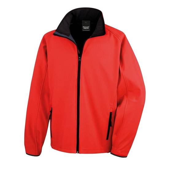 Veste Softshell Homme Result Core Printable Rouge S