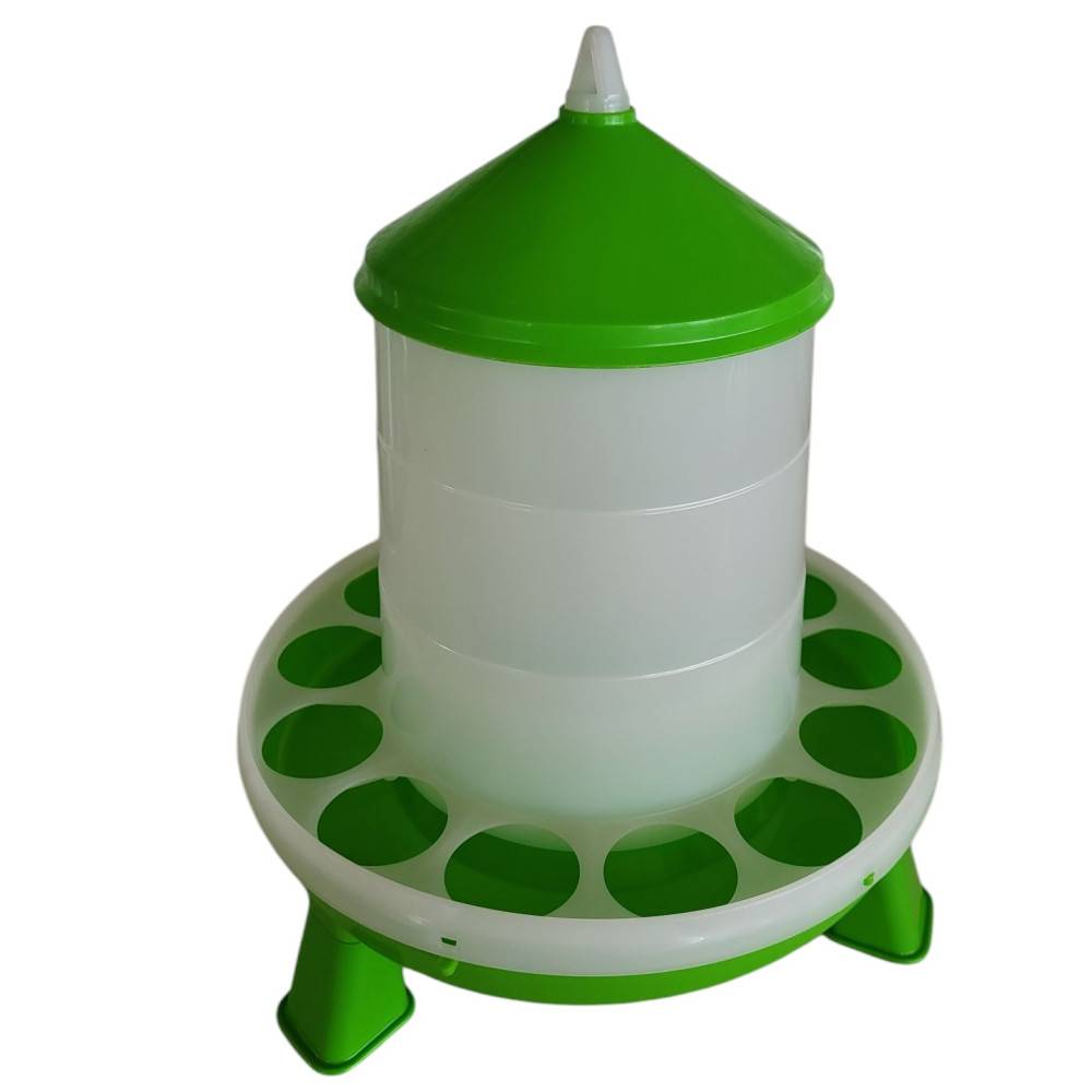 animallparadise - Mangeoire silo en plastique avec pieds, capacité 2 kg, basse cour - Image 2
