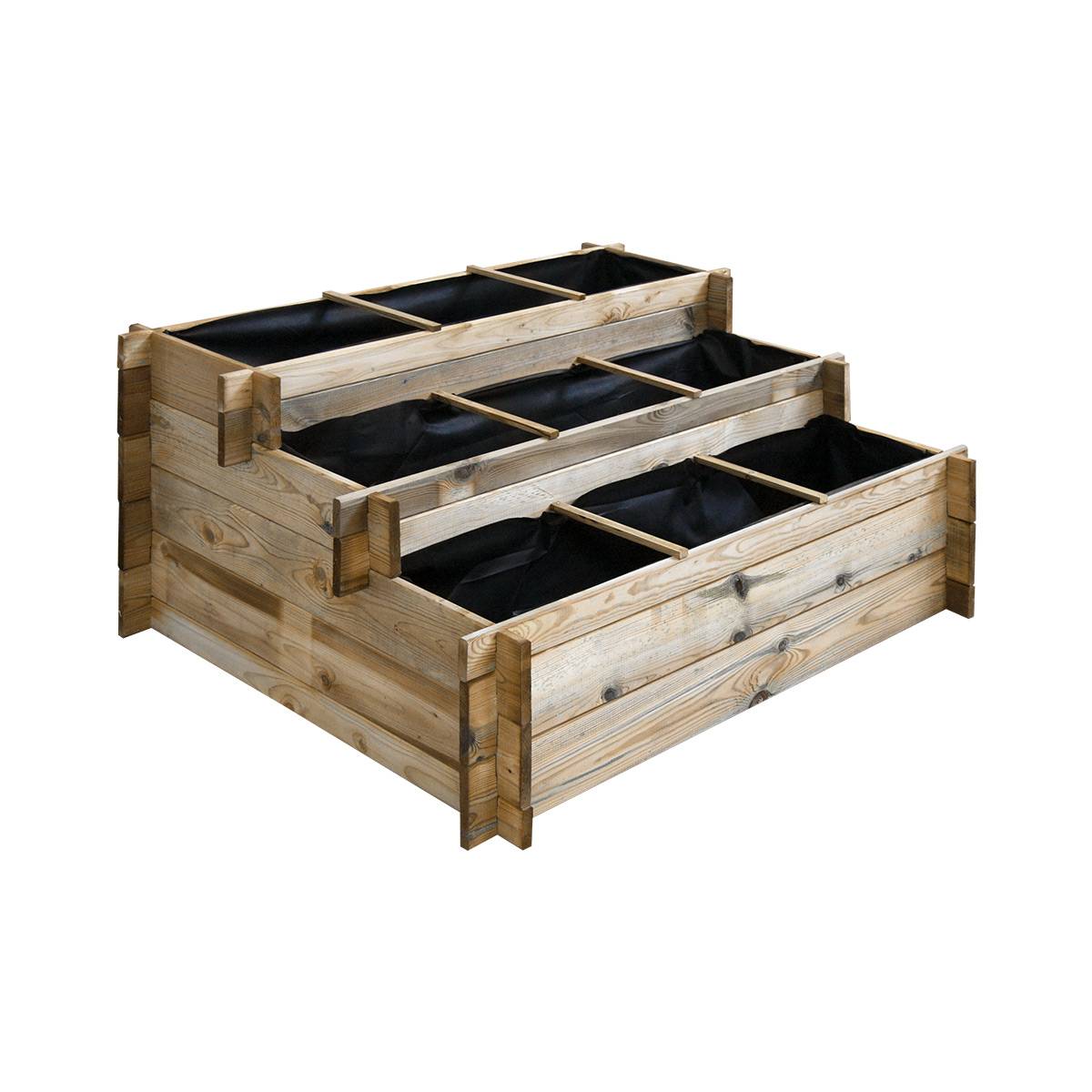 Carré potager en bois à étages - Grand modèle - Cémonjardin - Image 1