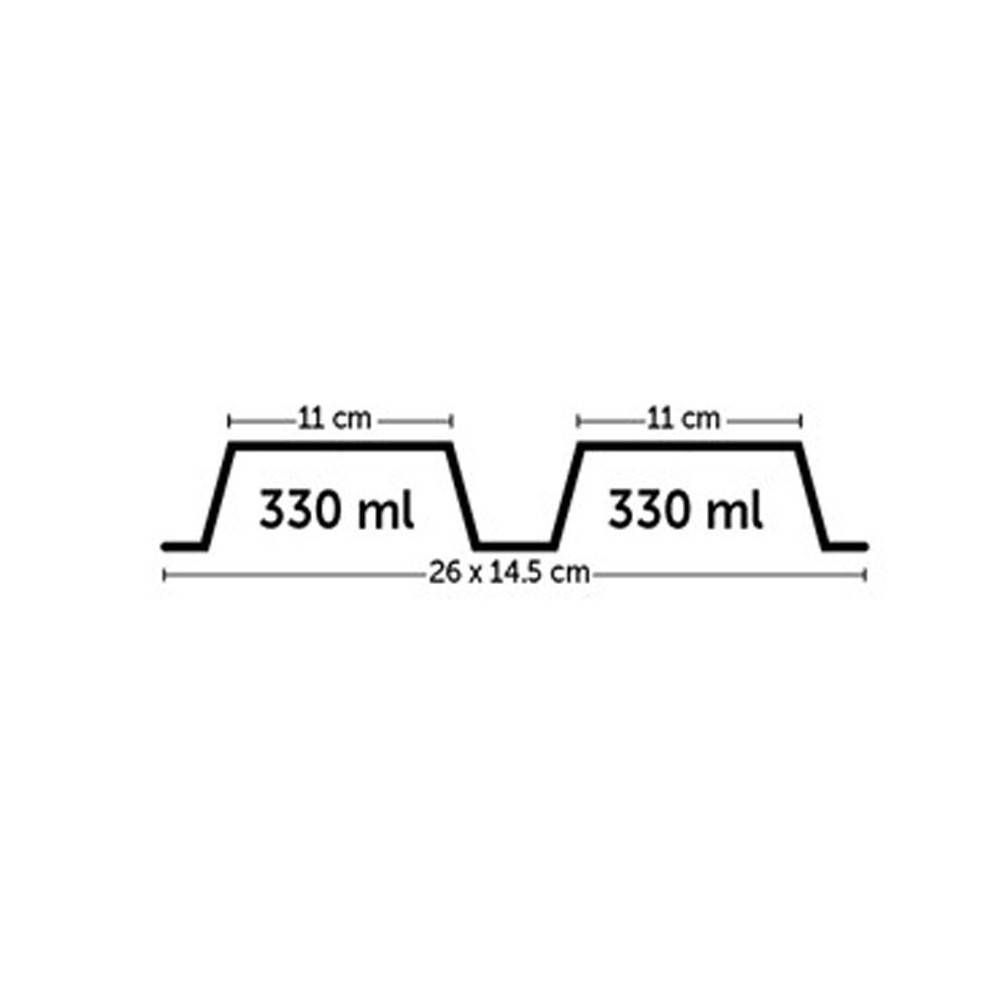 Une gamelle double 2 x 330 ml Leno hawai couleur aléatoire pour chien ou chat - Image 5