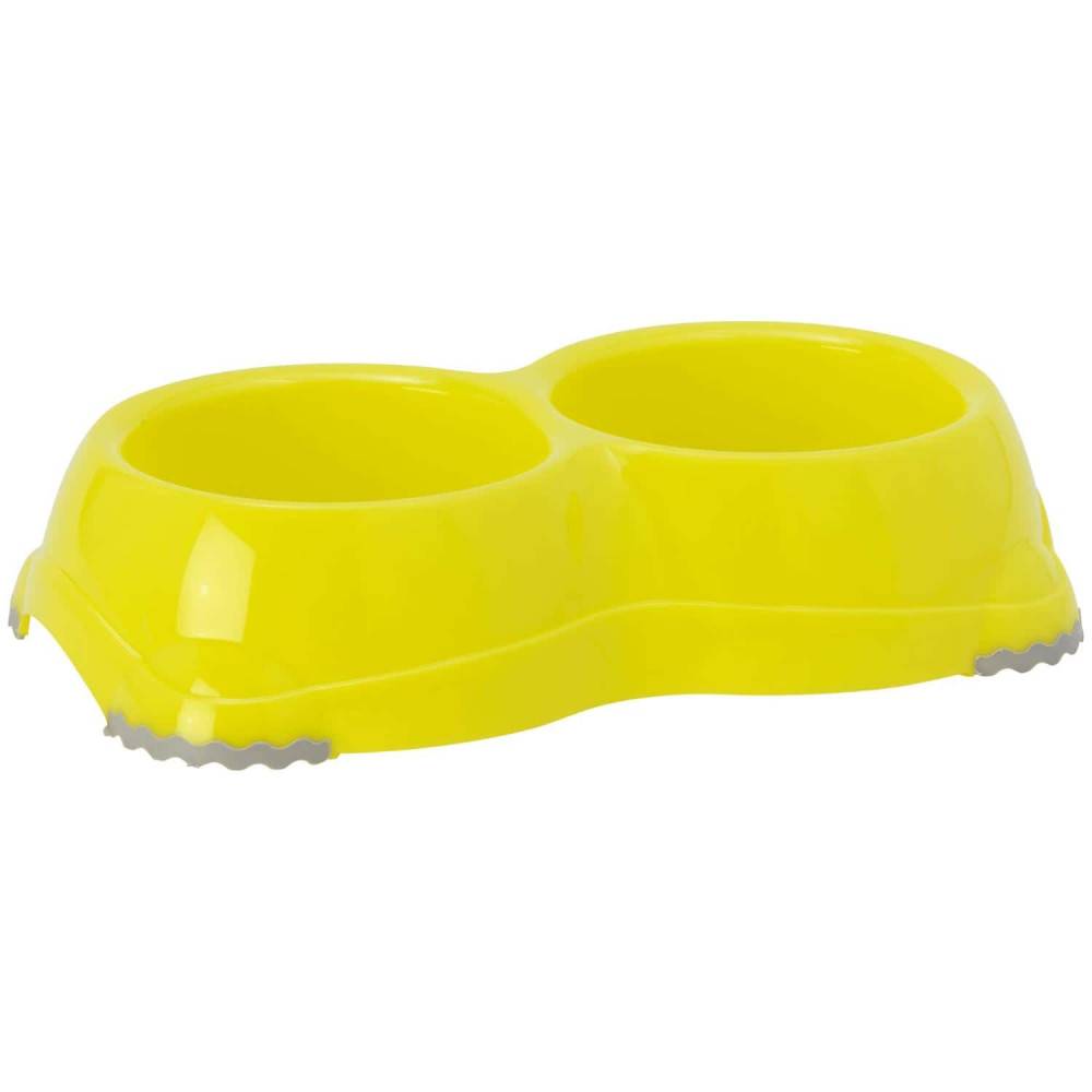 Une gamelle double 2 x 330 ml Leno hawai couleur aléatoire pour chien ou chat - Image 2