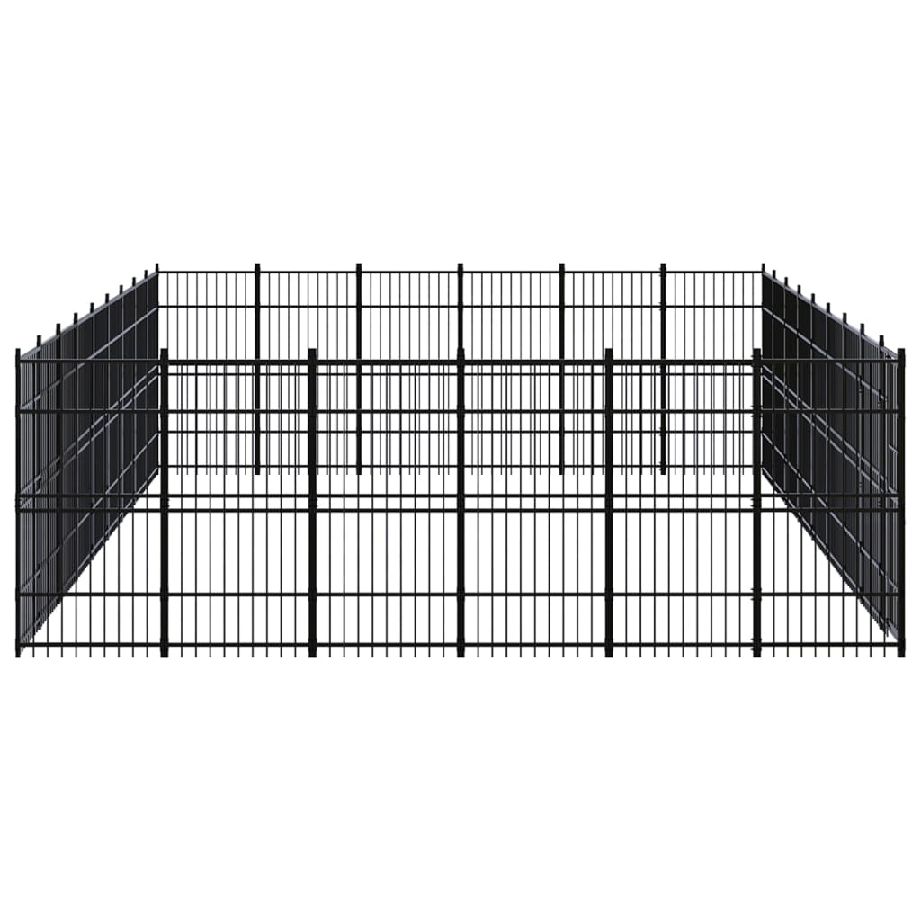 Vidaxl - Chenil D'Extérieur Pour Chiens Acier 49,77 M² - vidaXL - Image 3