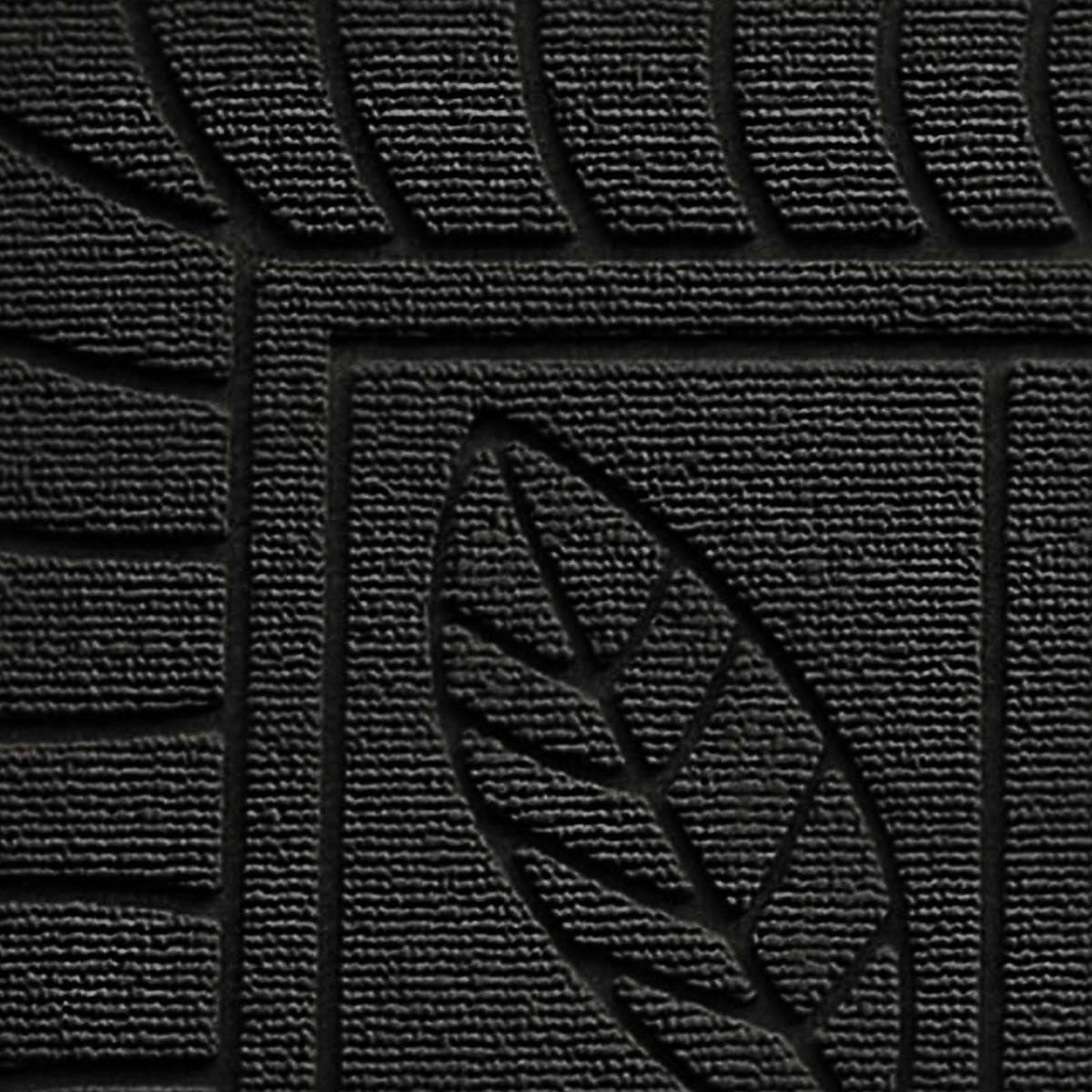 Tapis d'Entrée "Feuilles" 45x75cm Noir - Image 2