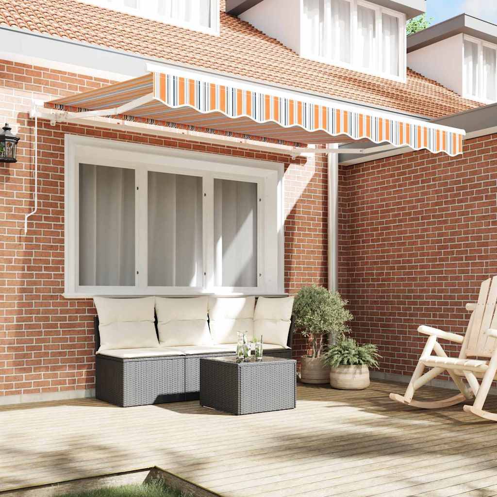 Store banne | Auvent Rétractable Multicolore 350 x 200 cm tissu Maison Chic - Image 3