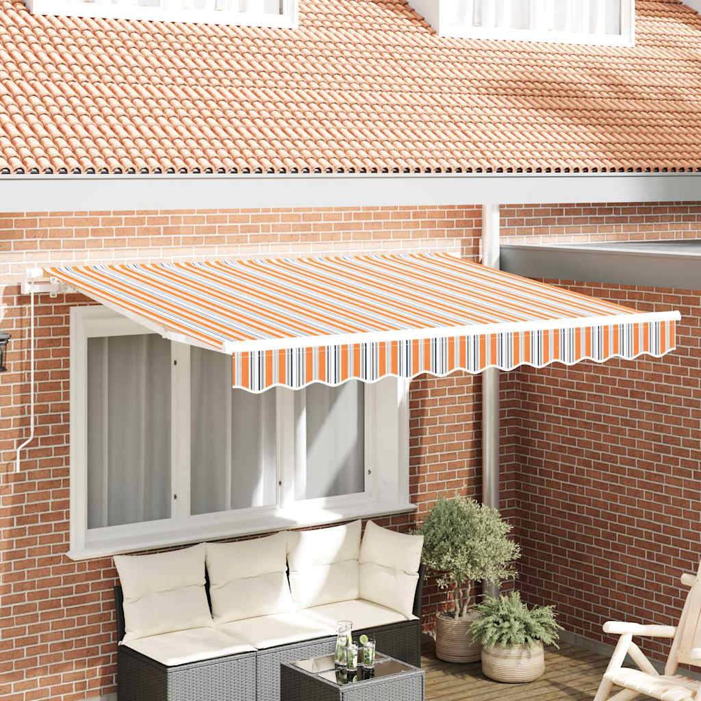 Store banne | Auvent Rétractable Multicolore 350 x 200 cm tissu Maison Chic - Image 2