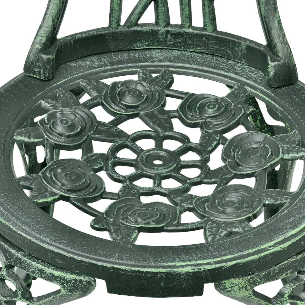 Helloshop26 - Jeu de bistro 3 pièces aluminium coulé vert - Image 7