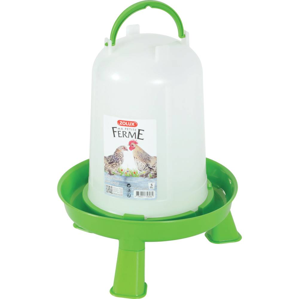 Zolux - zolux - Abreuvoir en plastique avec pieds capacité 5 litres basse cour - Image 2