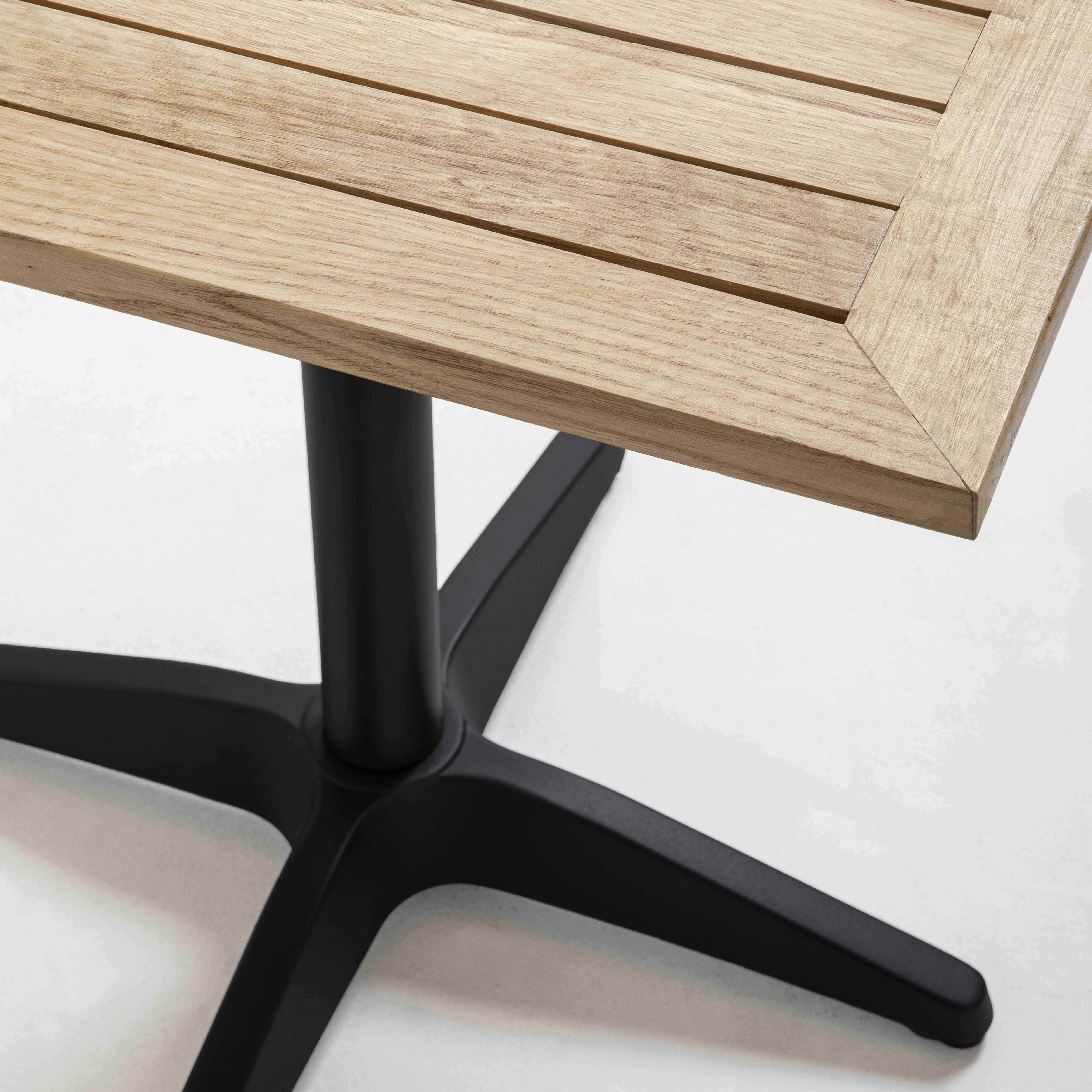 Oviala - Table de jardin carrée plateau bois 70cm 4 places
Times square - Oviala - Image 3