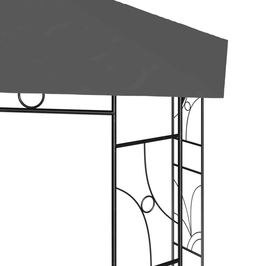 Pergola Jardin - Tonnelle de jardin - Belvédère 4x3x2,7 m Anthracite 160 g/m² MI45 - Image 4