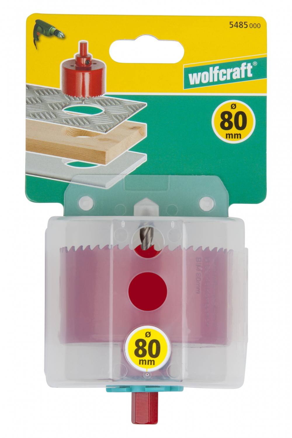 Wolfcraft - Trépan multimatériau WOLFCRAFT 5485000, Diam.80 mm - Image 3