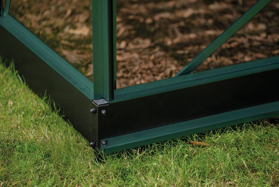 Halls - Serre en verre horticole 6,1 m² ICON 6 + embase, vert - Halls - Image 5