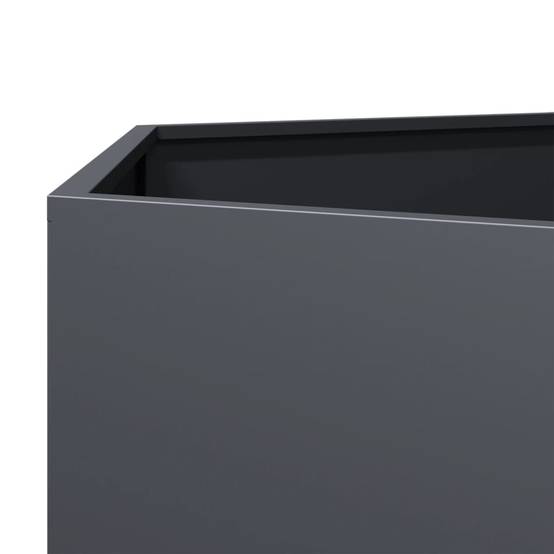 Jardinière acier anthracite hexagone 46 x 40 x 45 cm - PANGIVO - Image 6